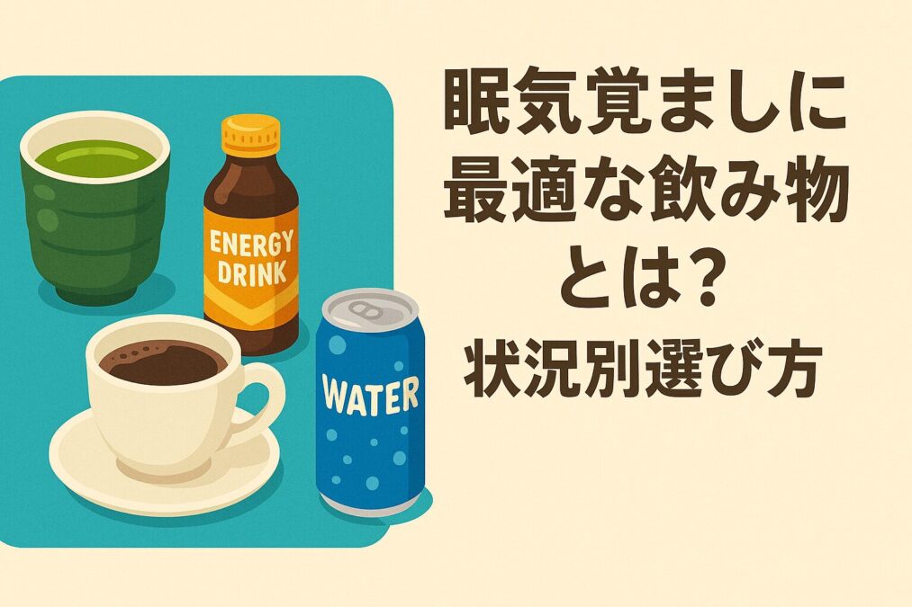 眠気覚ましに最適な飲み物とは?状況別選び方