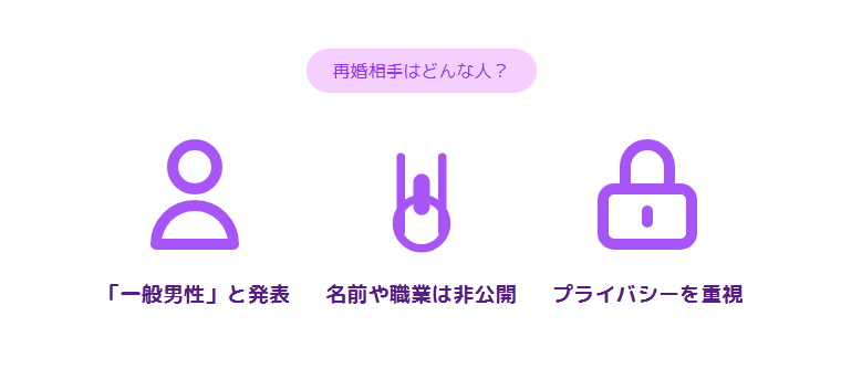 再婚相手はどんな人？公開されている情報