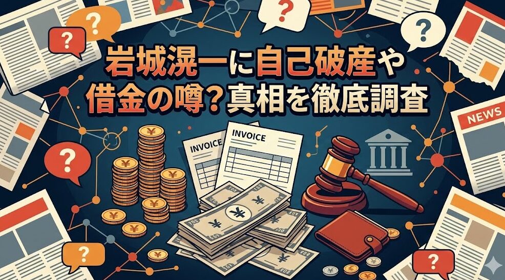 岩城滉一に自己破産や借金の噂?真相を徹底調査