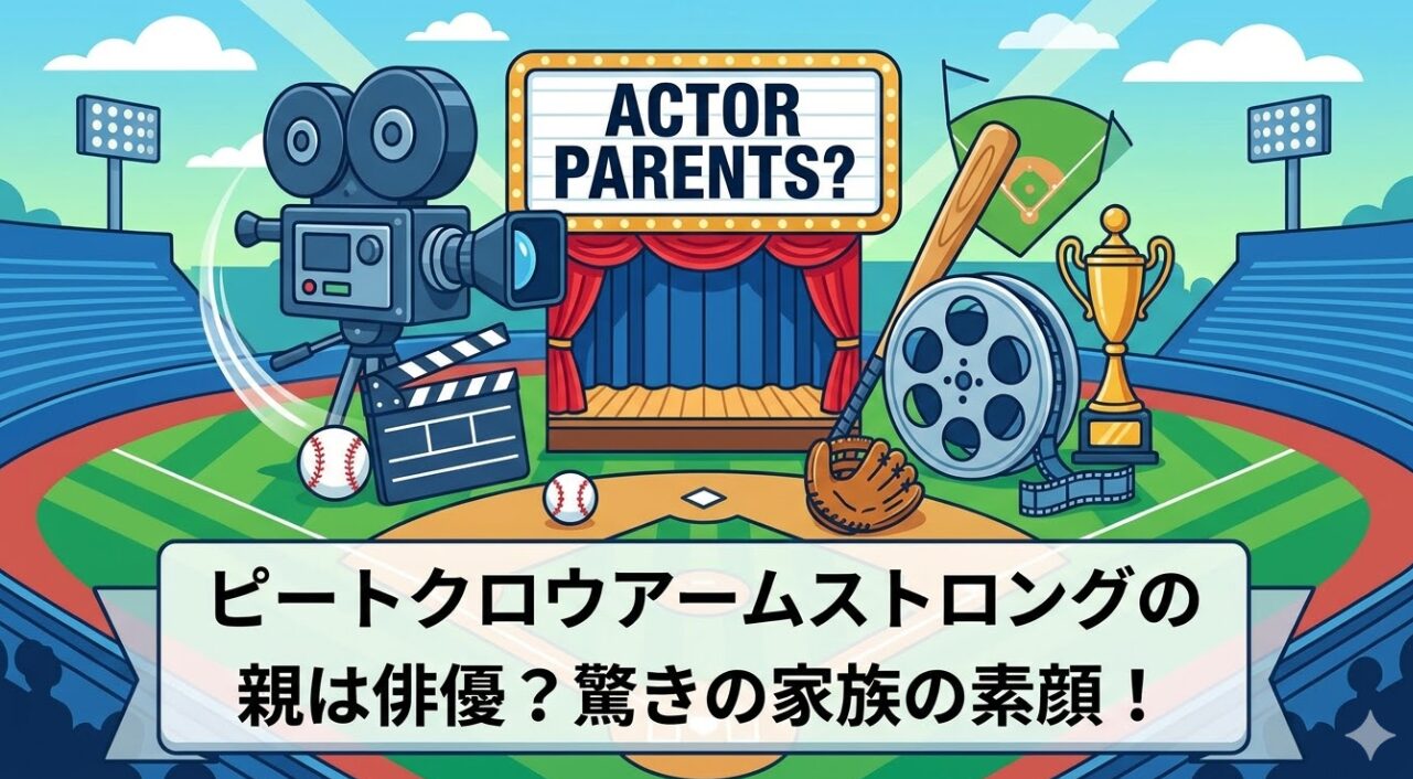 ピートクロウアームストロングの親は俳優？驚きの家族の素顔！