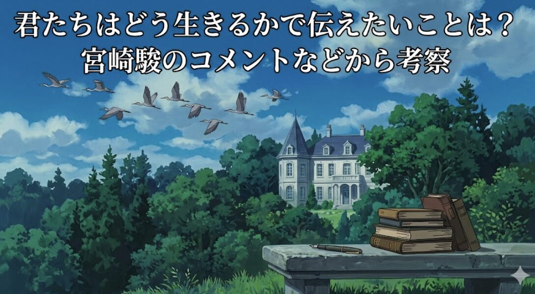 君たちはどう生きるかで伝えたいことは?宮崎駿のコメントなどから考察