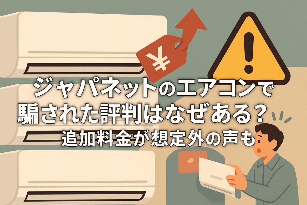 ジャパネットのエアコンで騙された評判はなぜある?追加料金が想定外の声も