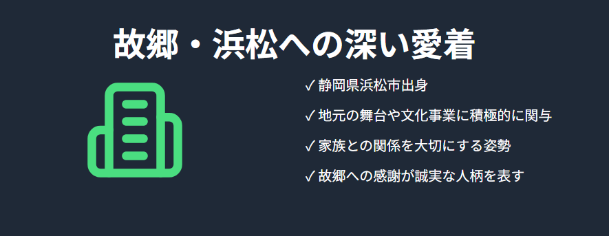 大澄賢也:故郷・浜松と家族への深い愛着