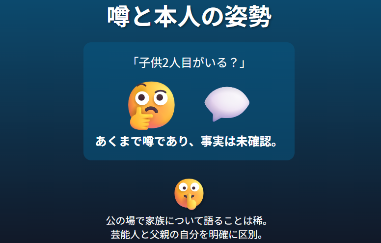 福山雅治:子供2人目の噂と本人の姿勢