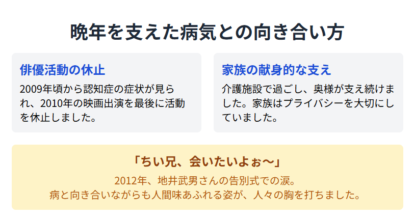 田中邦衛　晩年を支えた病気との向き合い方