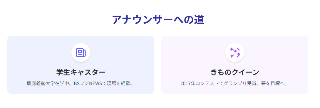 姫野美南　経歴とアナウンサーを目指したきっかけ
