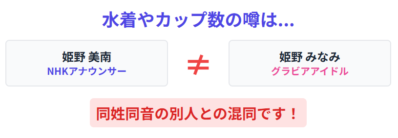 姫野美南 水着やカップ数に関する噂の真相