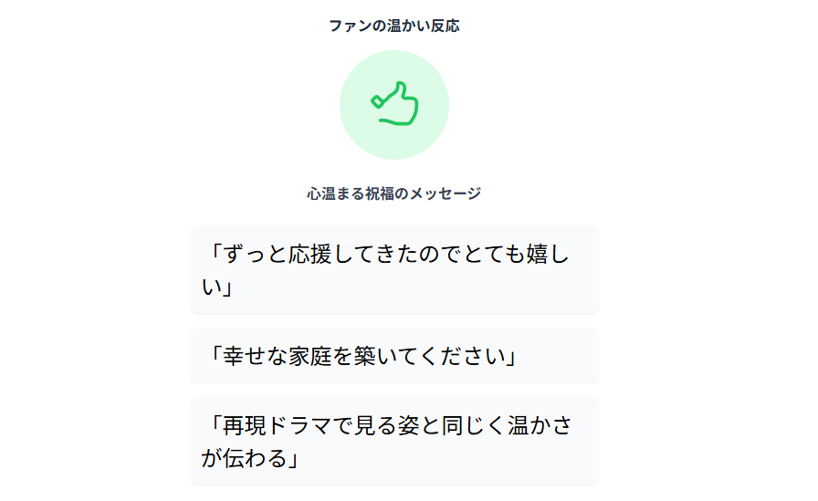 八木優衣 結婚発表に寄せられたファンの温かい反応