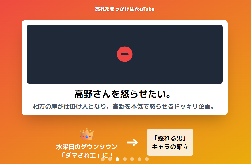 売れたきっかけとなったきしたかの高野のYouTube企画