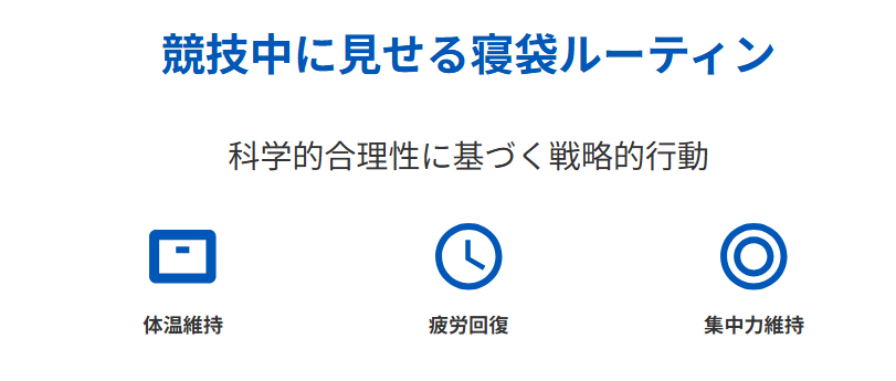 マフチフ　競技中に見せる寝袋ルーティンの理由