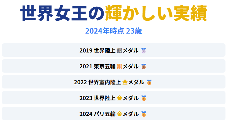 世界記録を支えるヤロスラワ・マフチクの年齢と実績