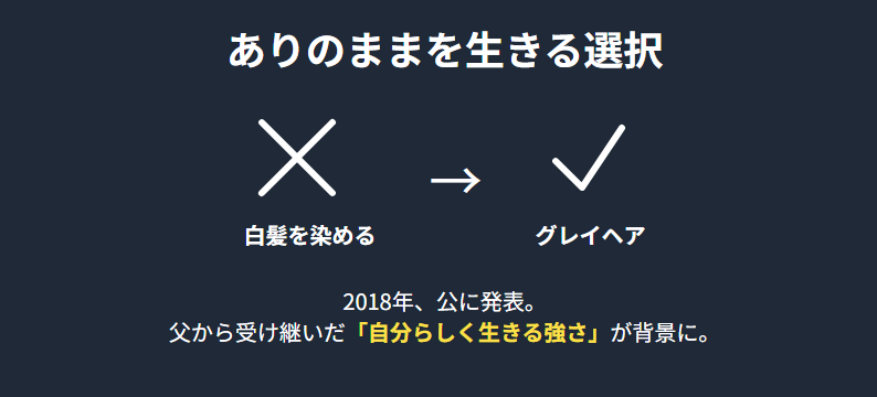 近藤サト　白髪を隠さない選択はなぜ？父から受け継いだ強さ