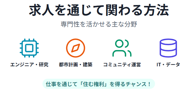 ウーブンシティ　求人を通じて関わる方法と働き方