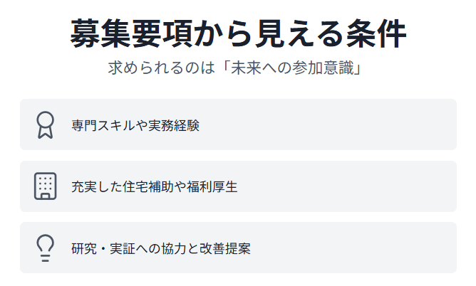 ウーブンシティ　募集要項から見える条件や待遇