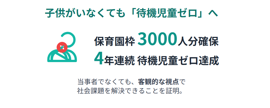 越直美　子供がいないことと待機児童ゼロ政策の関連