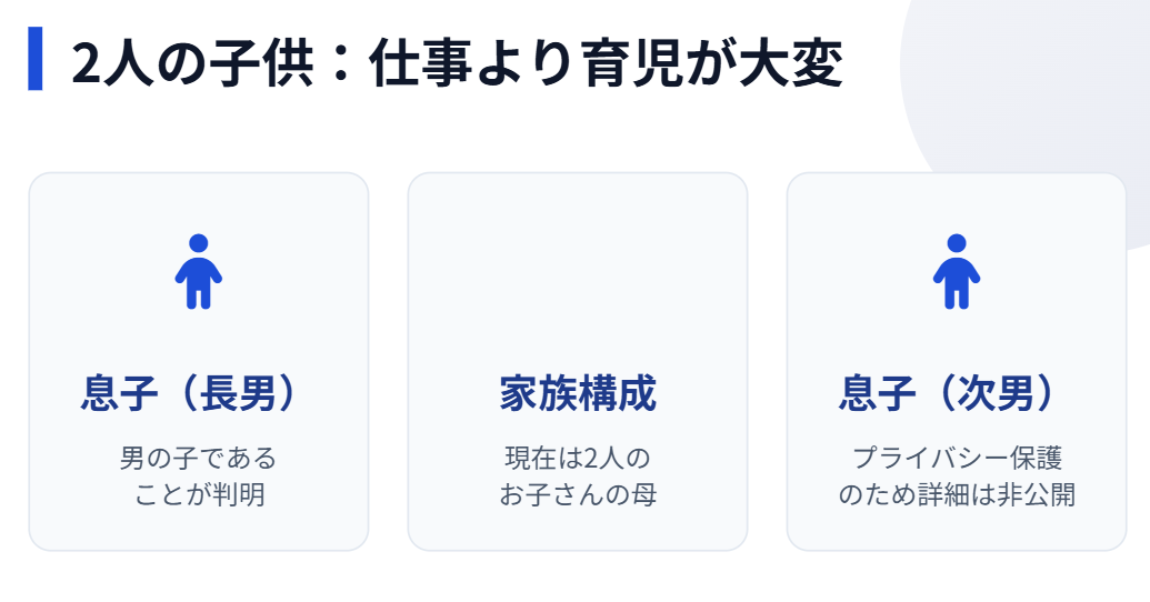 猿田佐世 子供は2人で仕事より育児が大変