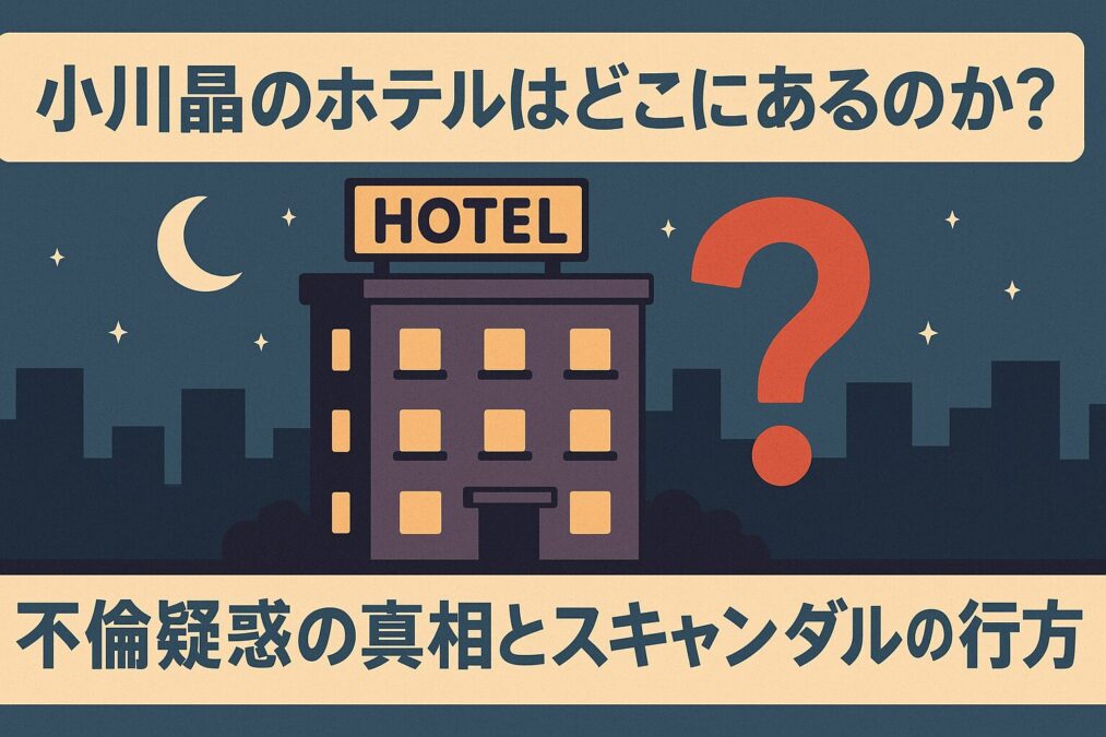 小川晶のホテルはどこにあるのか？不倫疑惑の真相とスキャンダルの行方
