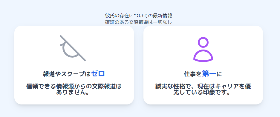 橋本和花子 彼氏の存在についての最新情報