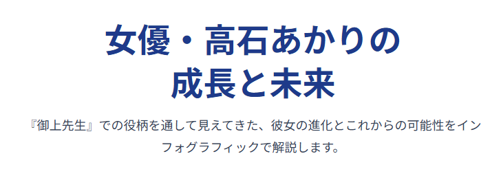 高石あかりが御上先生で演じた役名から見る女優としての成長と未来
