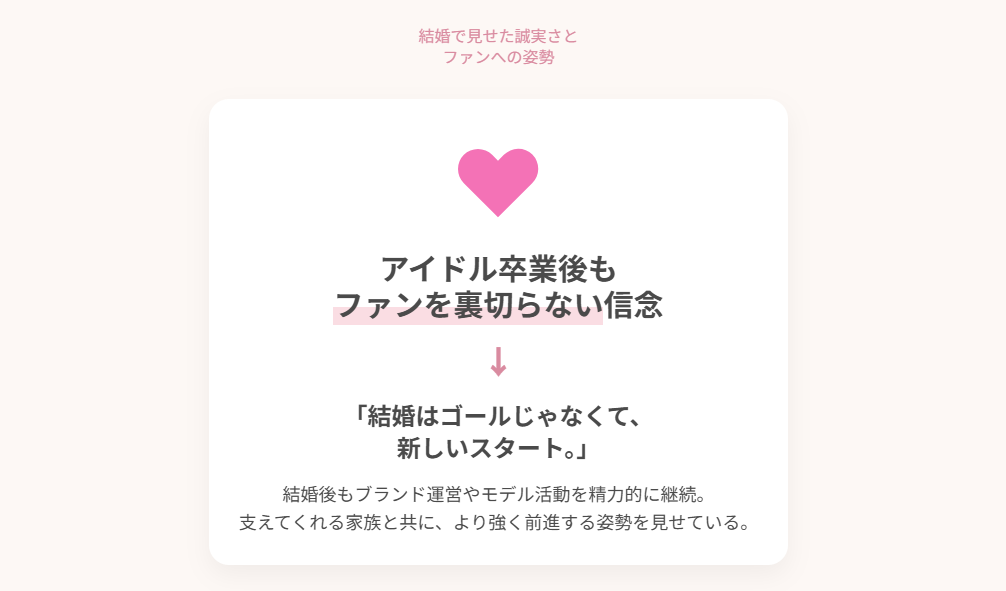 吉田朱里 結婚で見せた誠実な生き方とファンへの姿勢
