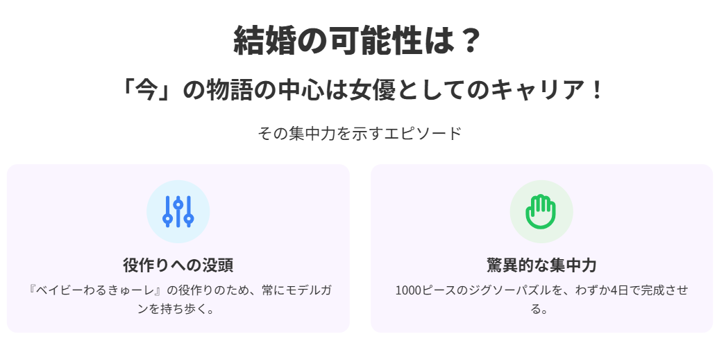 高石あかり　結婚の可能性を調査