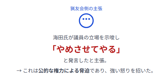 海田一時 積丹町 猟友会側の主張
