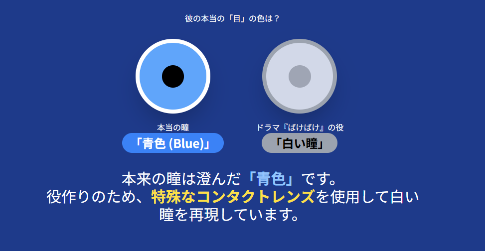 トミーバストウ 本当の「目」の色は?