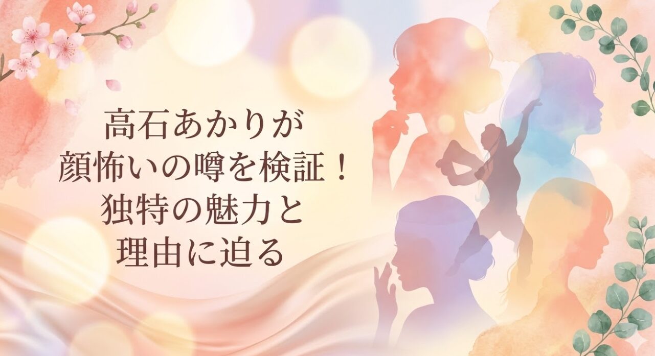 高石あかりが顔怖いの噂を検証！独特の魅力と理由に迫る