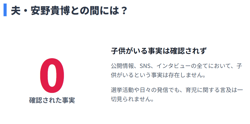 黒岩里奈　夫の安野貴博との間に子供はいるのか