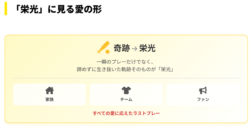 横田慎太郎 栄光のバックホームに見る愛の形