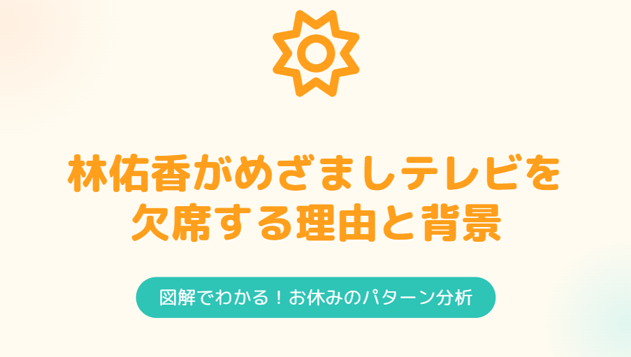 林佑香がめざましテレビを欠席する理由と背景