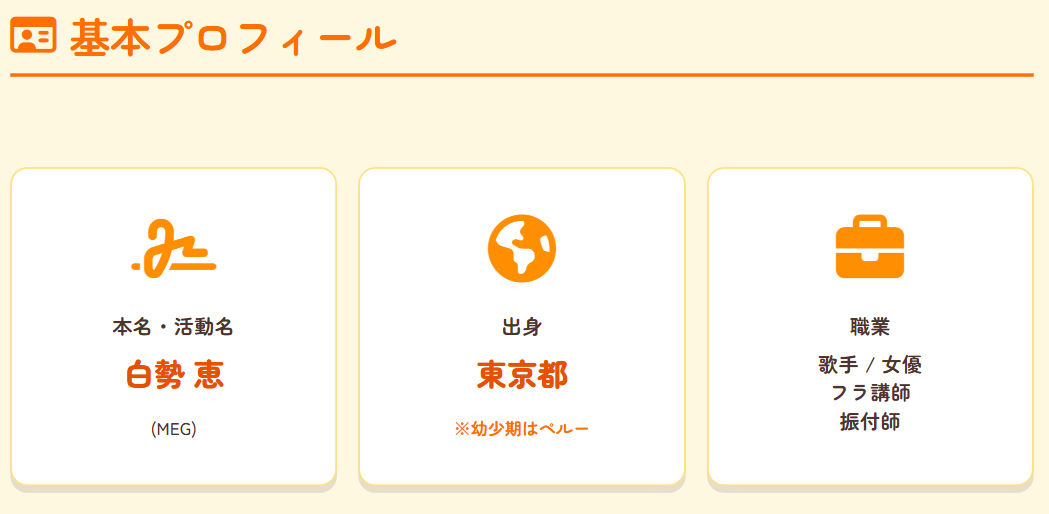 白勢恵の年齢や生年月日とプロフィール