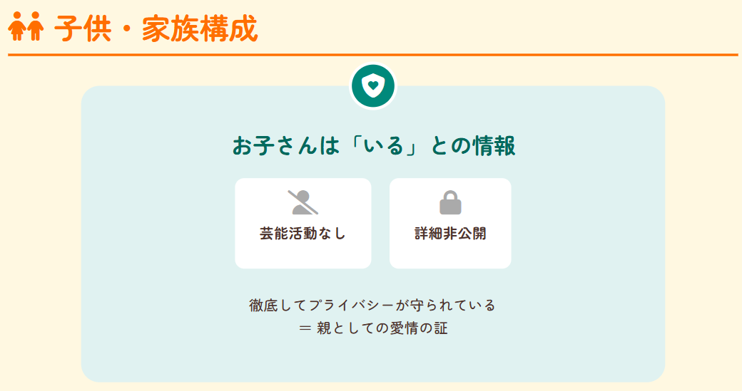 白勢恵の子供の有無や家族構成について