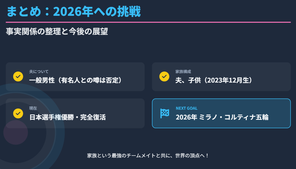 まとめ：吉村紗也香の結婚相手と夫の全容