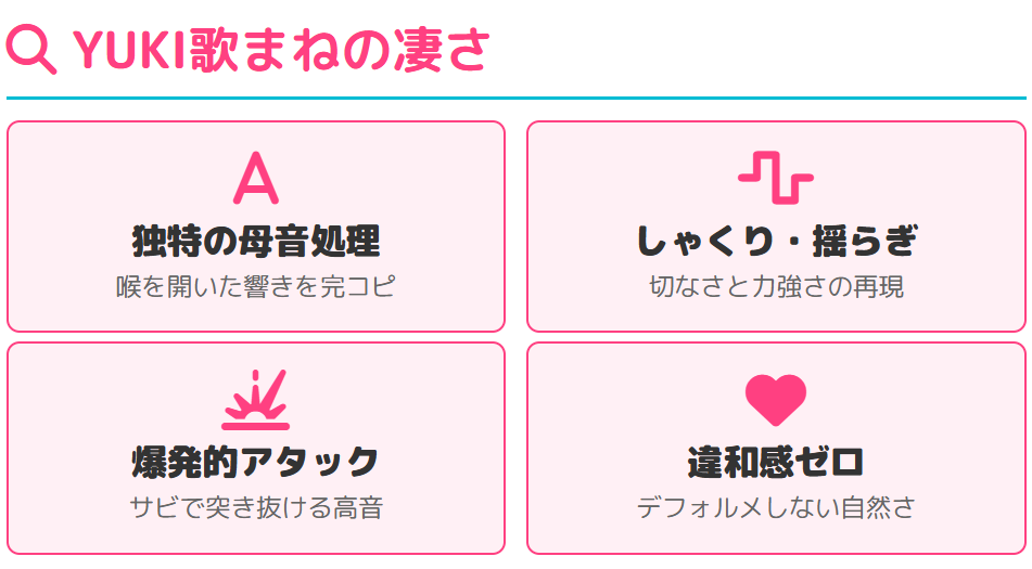 橋爪奈菜 YUKIやジュディマリの歌まね