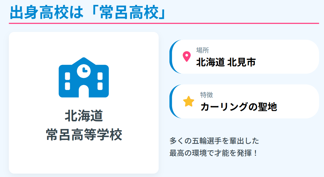 吉村紗也香の出身高校は常呂高校