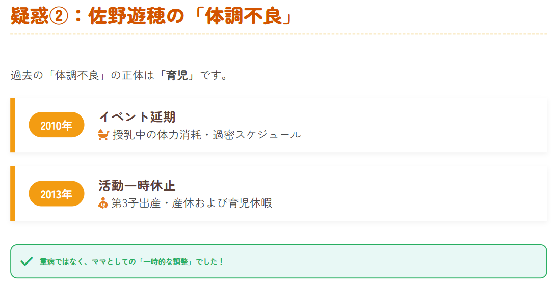 佐野遊穂の体調不良とイベント延期