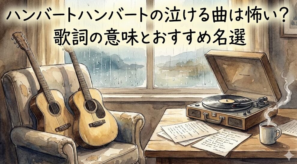 ハンバートハンバートの泣ける曲は怖い?歌詞の意味とおすすめ名選