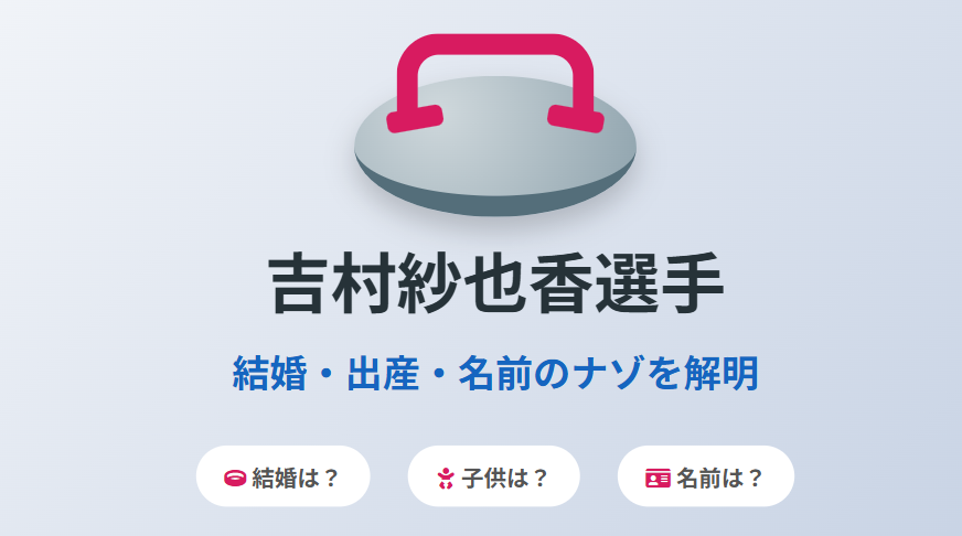 吉村紗也香の旧姓は現在も使用中?