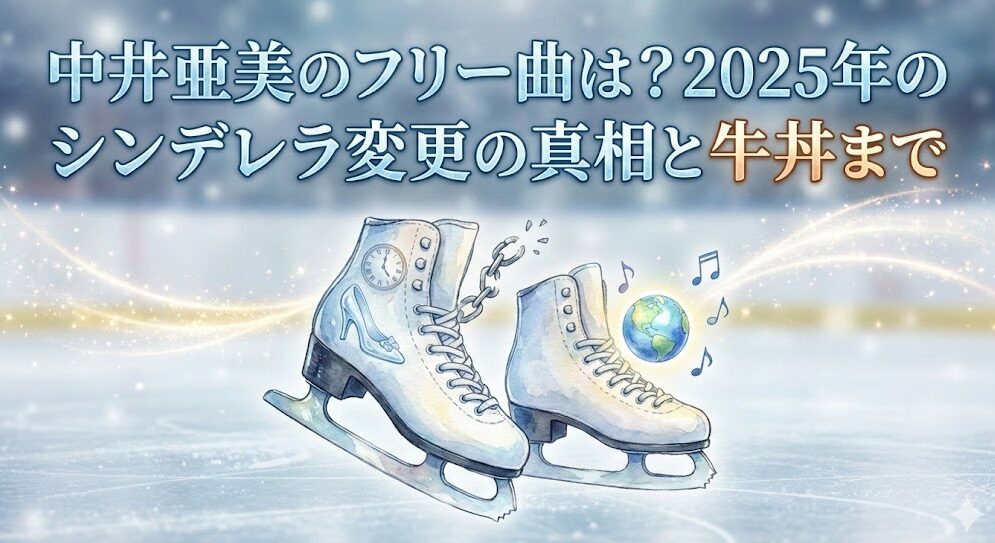 中井亜美のフリー曲は?2025年のシンデレラ変更の真相と牛丼まで
