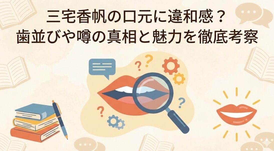 三宅香帆の口元に違和感？歯並びや噂の真相と魅力を徹底考察