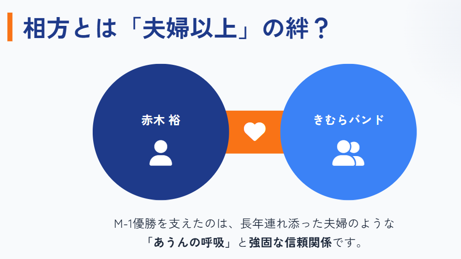 たくろう　赤木　相方のきむらバンドとの関係は夫婦以上？