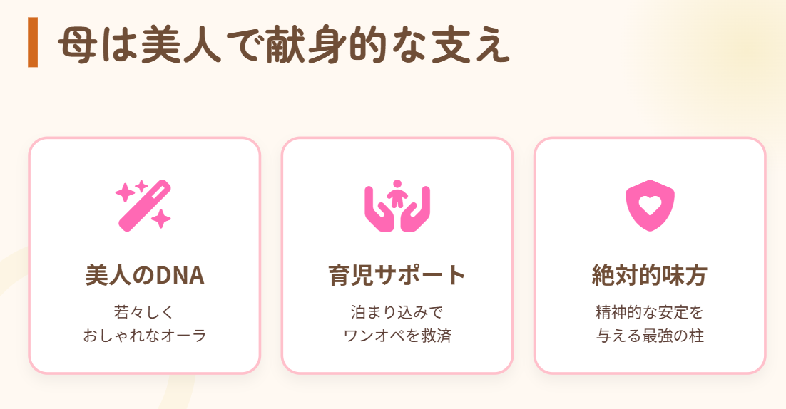 丸高愛実の母親は美人で献身的な性格