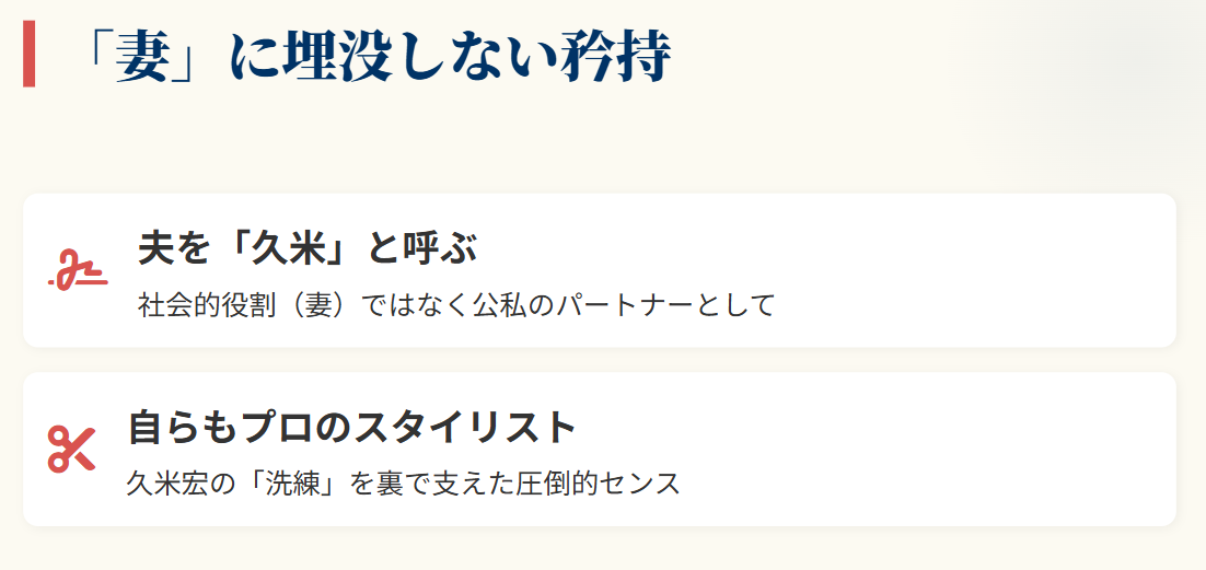久米麗子　久米宏　著書に見るミステリアスな結婚生活２