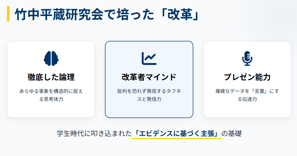 中室牧子　竹中平蔵研究会出身という学生時代