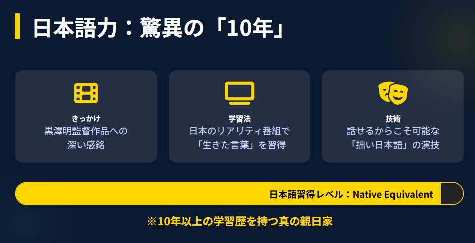 トミーバストウ 日本語がペラペラと言われる理由