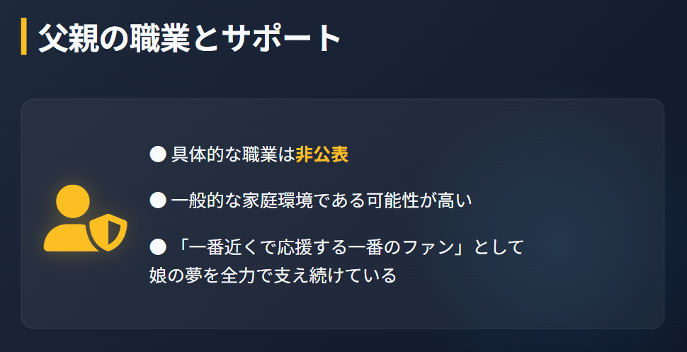 丸山希の父親の職業に関する情報