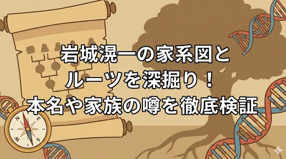 岩城滉一の家系図とルーツを深掘り!本名や家族の噂を徹底検証