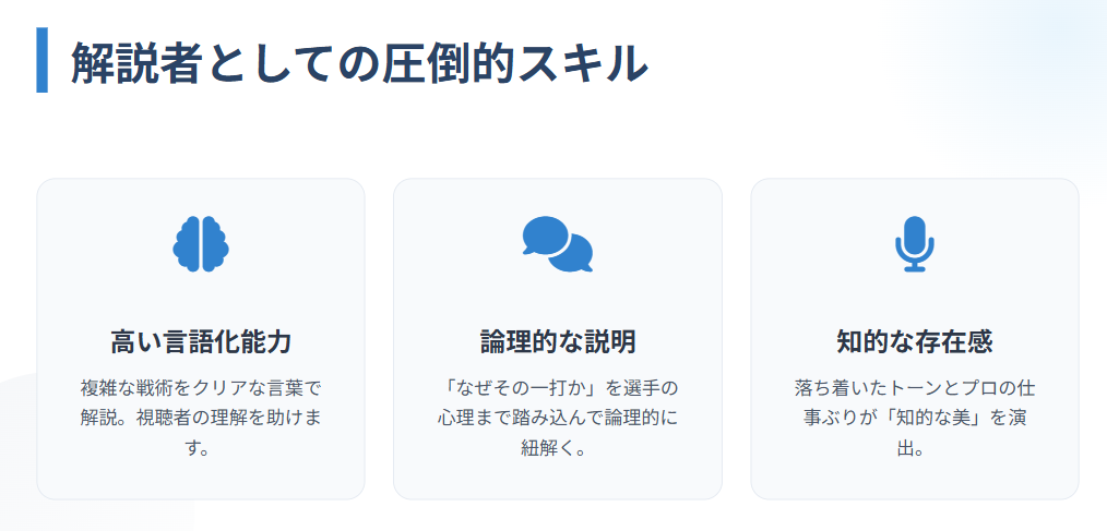 市川美余の現在は解説者として活躍中