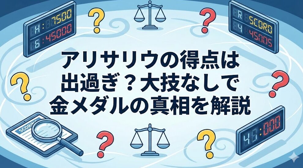 アリサリウの得点は出過ぎ?大技なしで金メダルの真相を解説